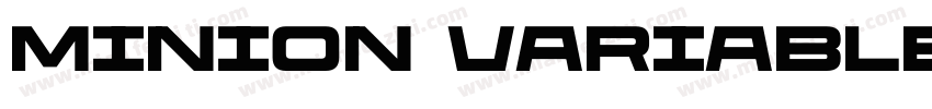 Minion Variable Co字体转换